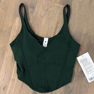 Lululemon Align Corset Tank Size 4 - Green